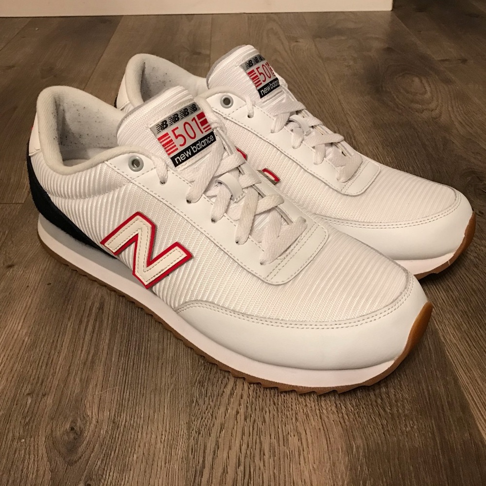 NEW BALANCE MZ 501 AAI WHITE/RED/BLACK Size 11.5